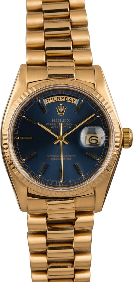 used presidential rolex mens