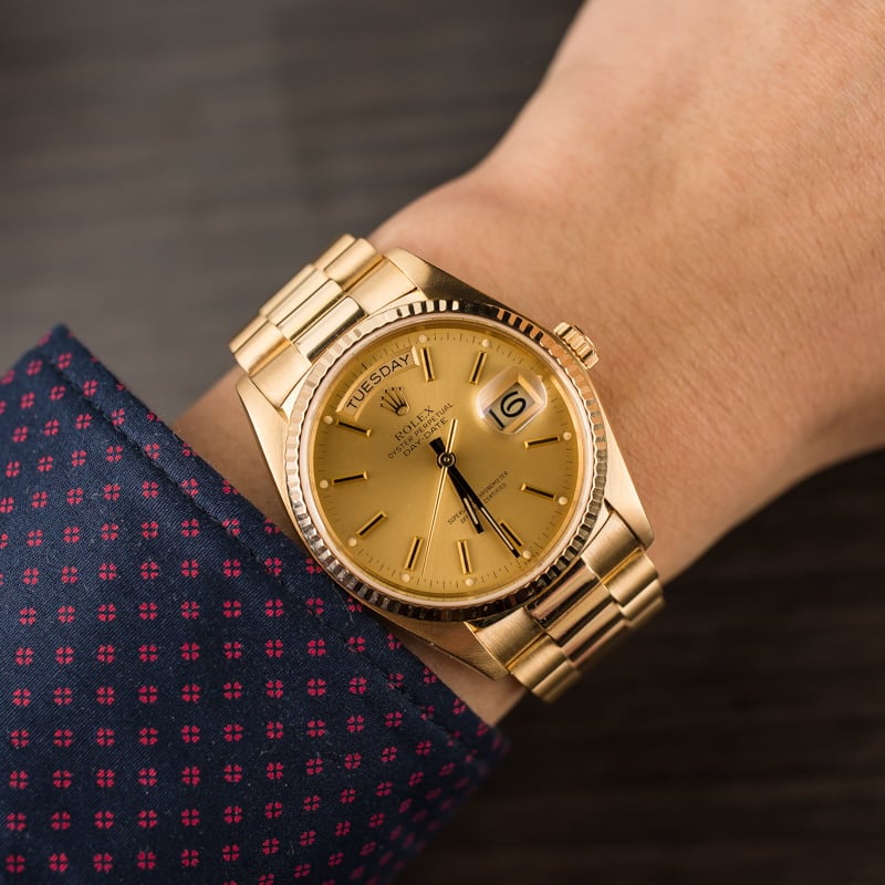 Pre Owned Rolex President 18038