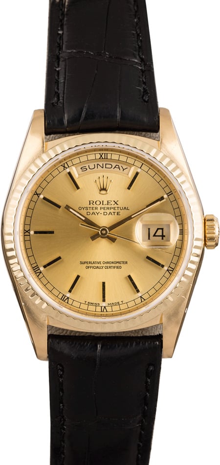 Rolex 18238 2025 leather strap