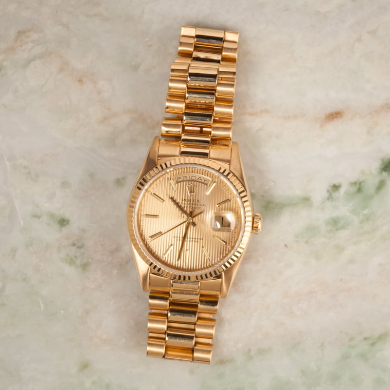 Rolex Day-Date 18238 Champagne Dial 18k Yellow Gold