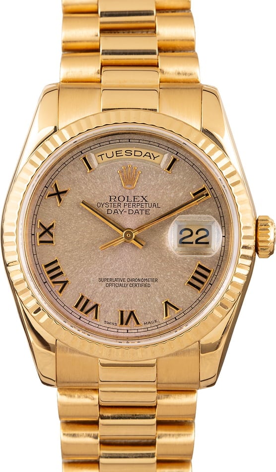 used 18k gold rolex presidential