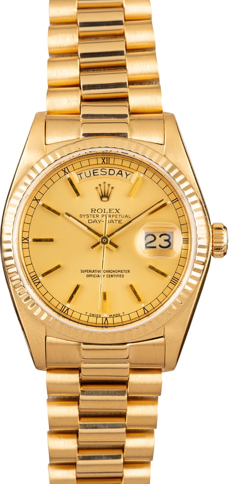 gold presidential rolex used