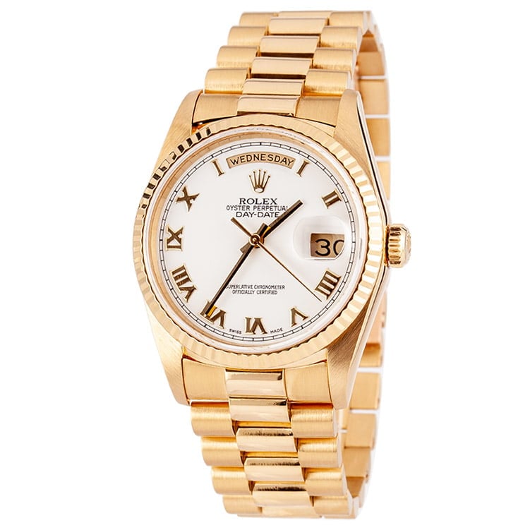 Rolex Presidential 18238 White Roman Dial