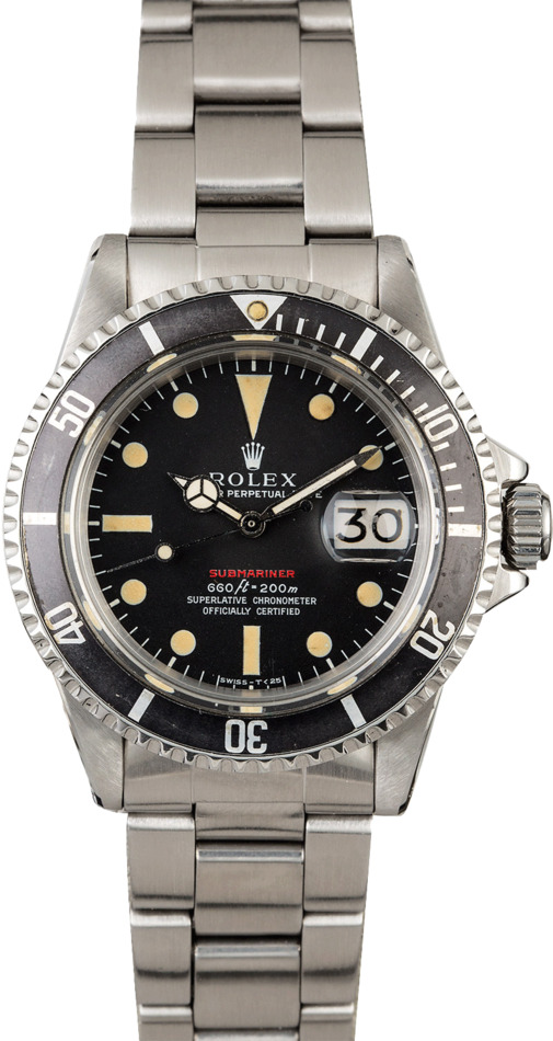 1970 Vintage Rolex Red Submariner 1680