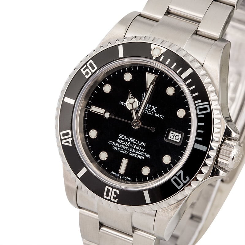 Used Rolex Sea-Dweller 16600 Black Dial