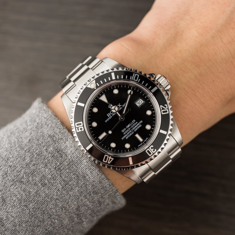 Used Rolex Sea-Dweller 16600 Black Dial