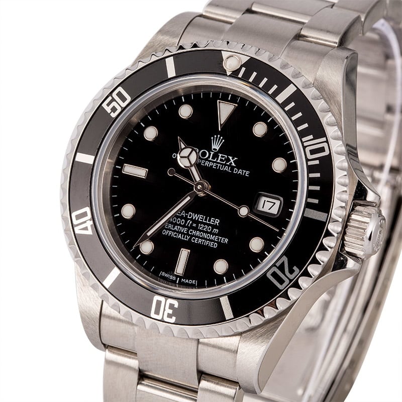 Used Rolex Sea-Dweller 16600 Black Dial Watch