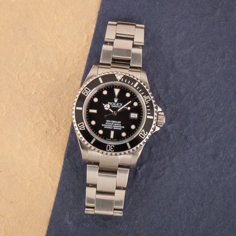 PreOwned Rolex Sea-Dweller 16600 Steel Oyster