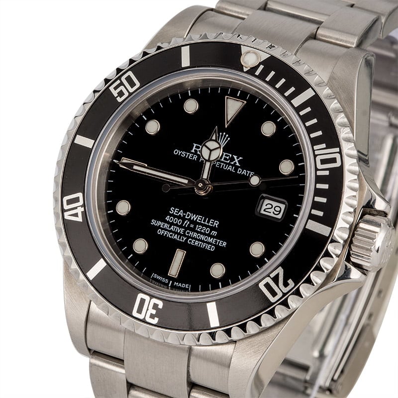 Used Rolex Sea-Dweller 16600T Black Dial