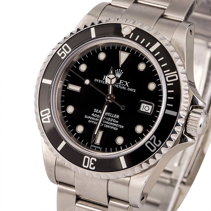 Pre-Owned Rolex Sea-Dweller 16660 Black Dial