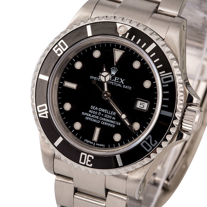 Used Rolex Sea-Dweller 16600 Black Luminescent Dial