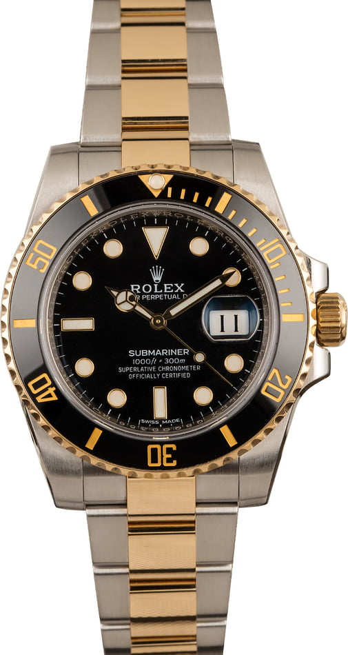 rolex submariner two tone ceramic