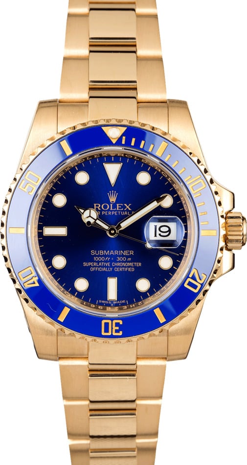 Rolex Submariner 116618 40mm in Yellow Gold - US