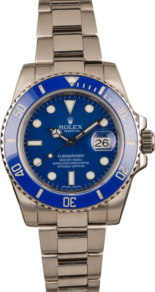 Rolex Submariner Anniversary White Gold 116619