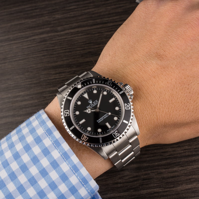 Pre Owned Rolex Submariner 14060 Black Dial & Bezel