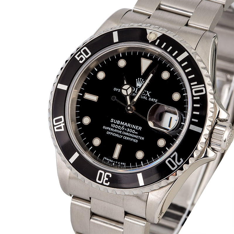 Rolex Submariner 16610 Stainless Steel Watch