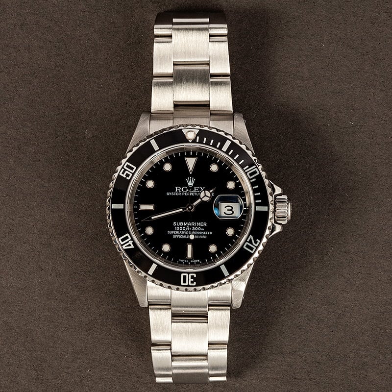 Used Rolex Submariner 16610 Diving Watch