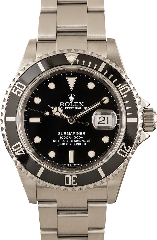 Buy Used Rolex Submariner 16610 Bob S Watches Sku 142146 X