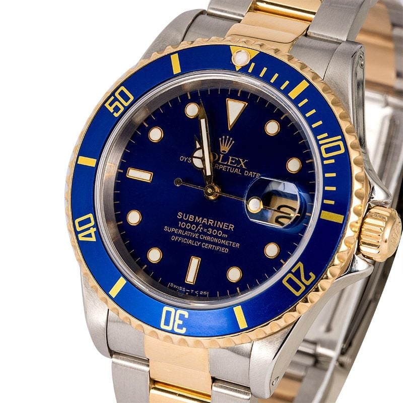 Rolex Submariner 16613 Blue Two-Tone TT