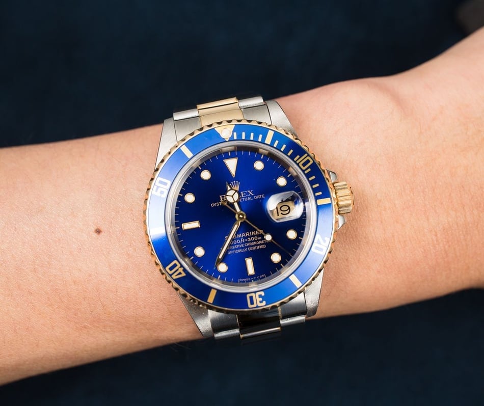 PreOwned Rolex Submariner 16613 Two Tone Oyster