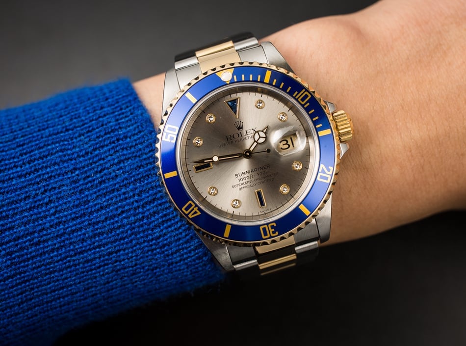 Rolex Submariner 16613 Blue Bezel Insert