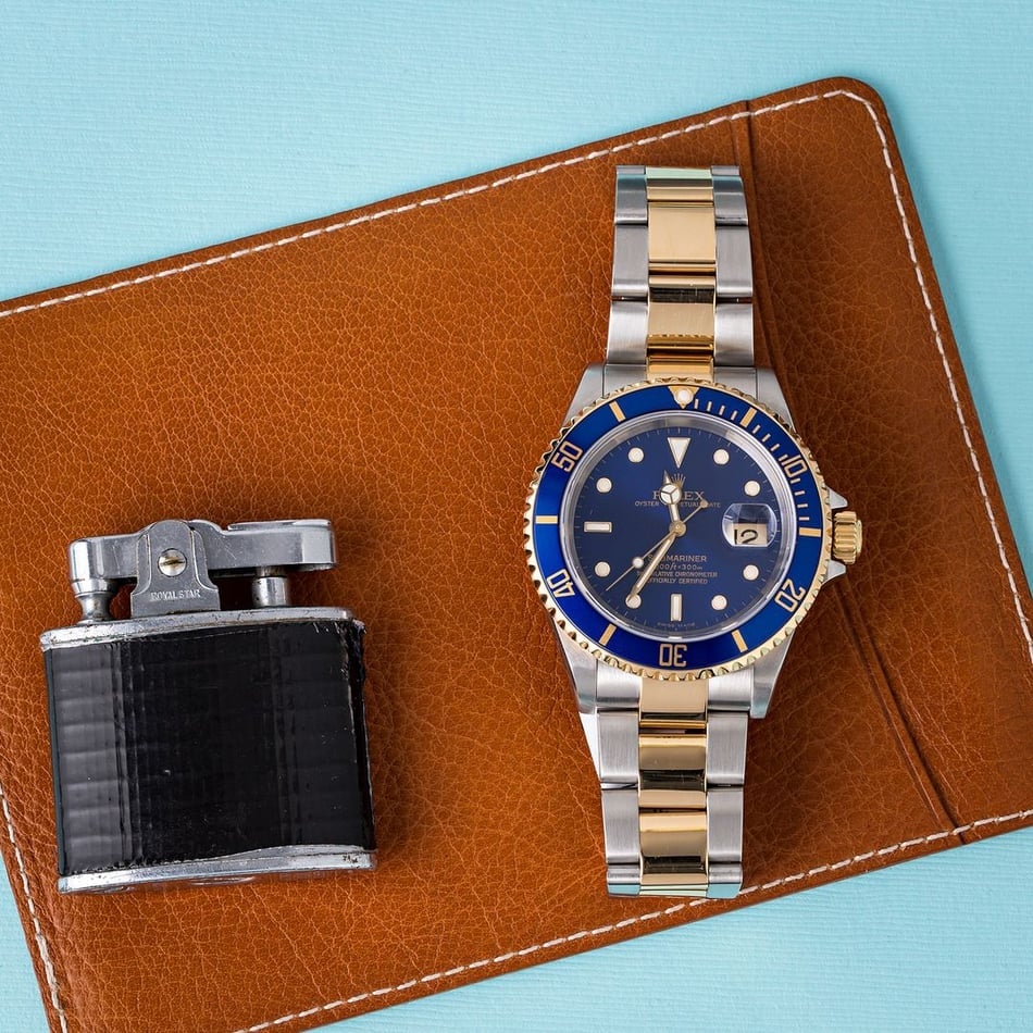 Rolex Submariner 16613 Two Tone Oyster Blue Dial