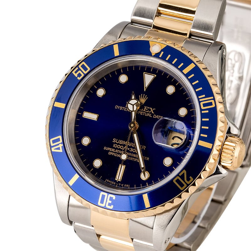 PreOwned Rolex Submariner 16613 Diver's Bezel