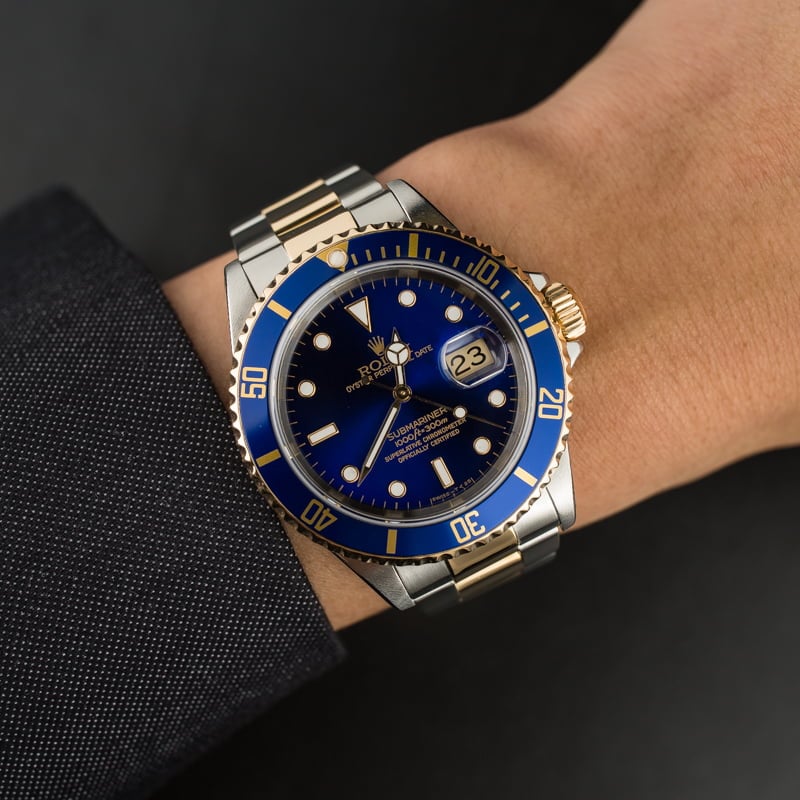 PreOwned Rolex Submariner 16613 Diver's Bezel