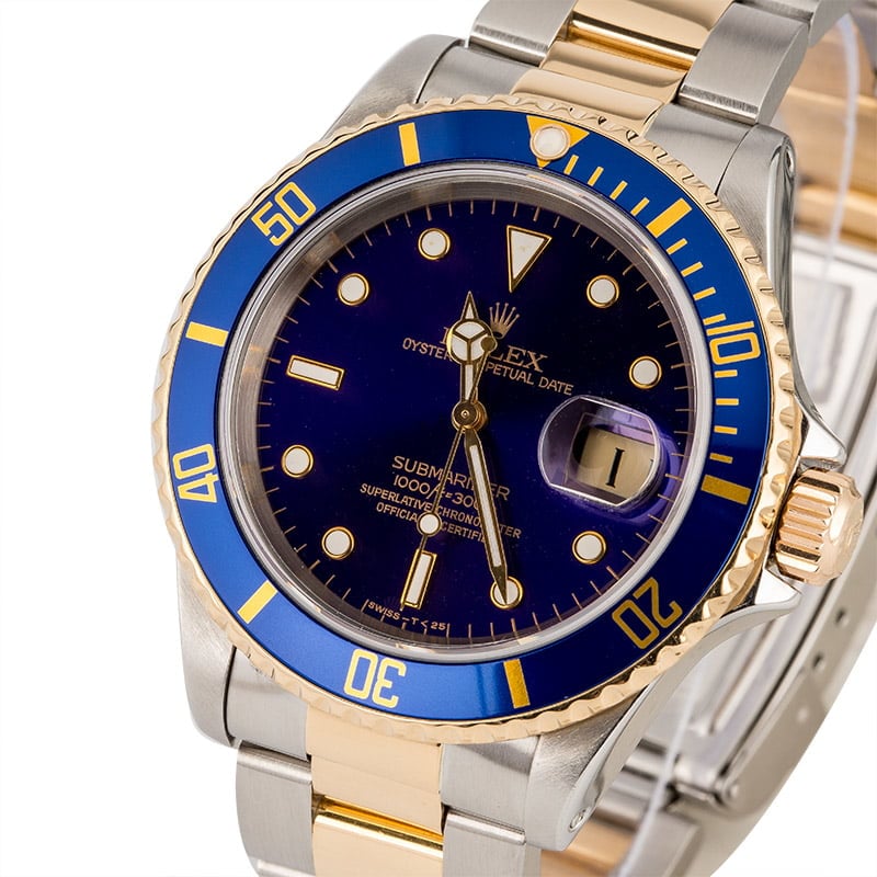 Rolex Submariner 16613 Faded Blue Dial