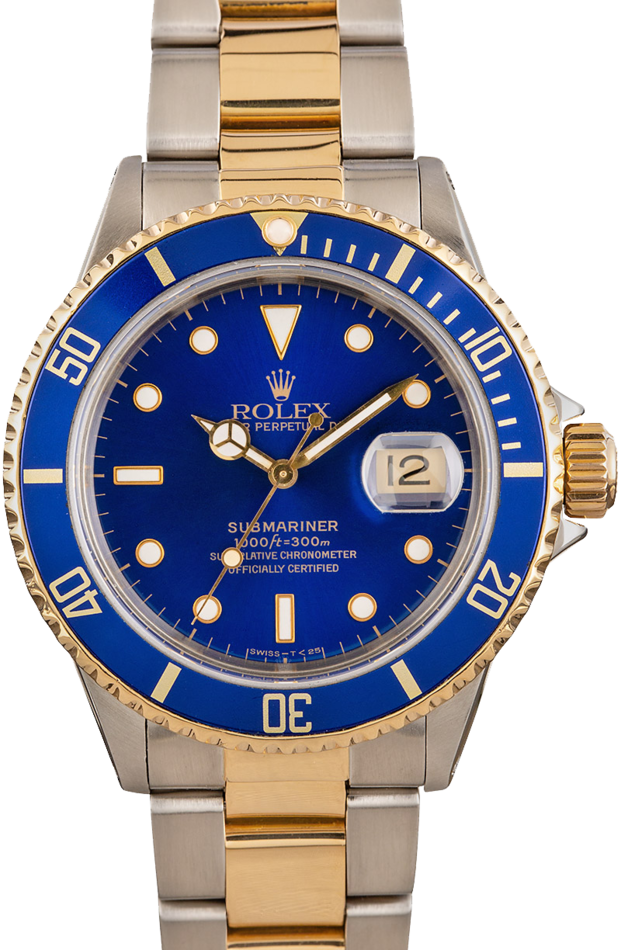 used rolex blue submariner