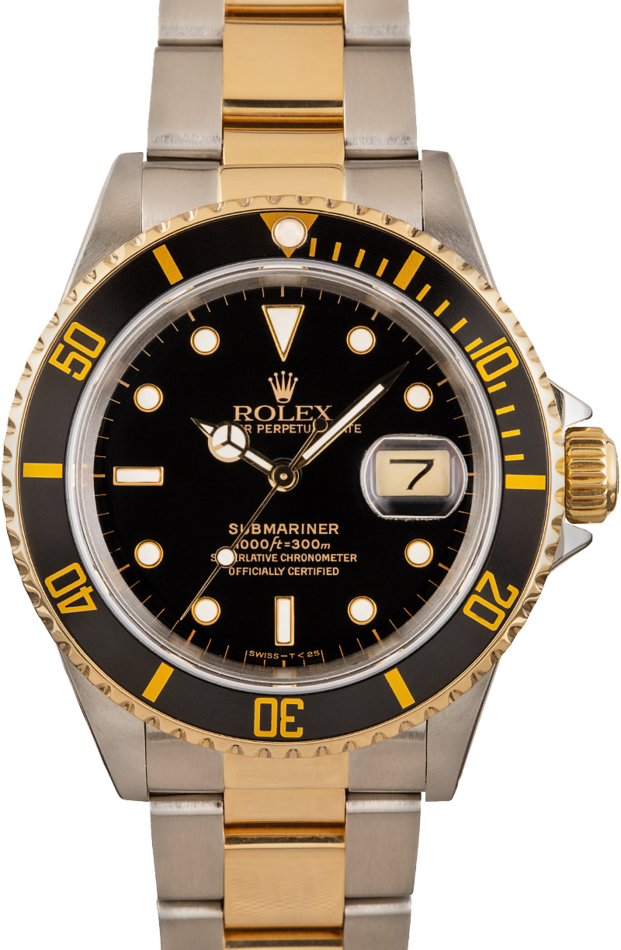 Used Rolex Submariner 16613 Black Dial