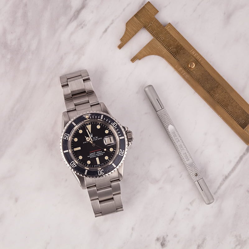 Vintage 1973 Rolex Submariner 1680 Faded Bezel