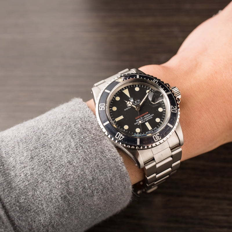 Vintage 1973 Rolex Submariner 1680 Faded Bezel