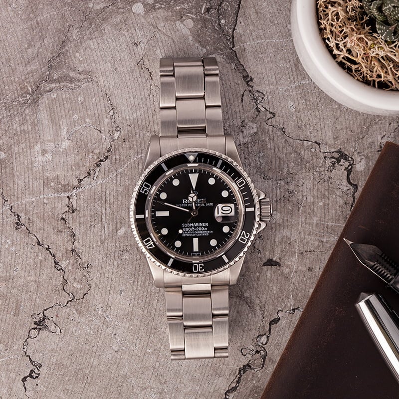 Vintage 1978 Rolex Submariner 1680 Feet First Dial T