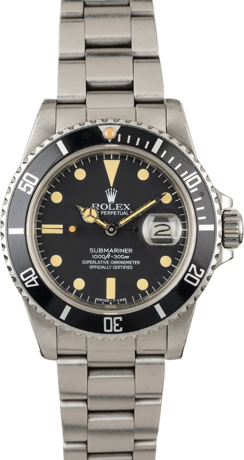 Buy Used Rolex Submariner 16800 Bob s Watches Sku 121804