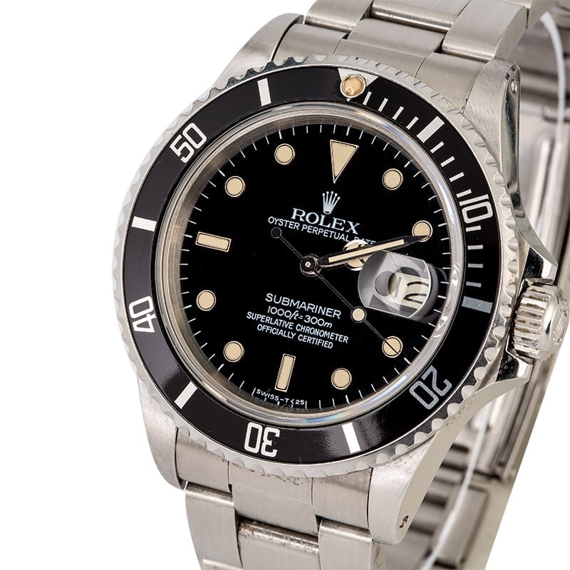 Rolex Submariner 16800 Steel Oyster Watch