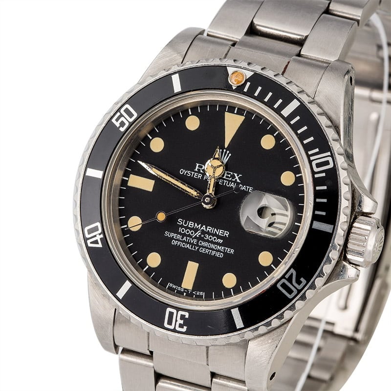 Vintage 1984 Rolex Submariner 16800 Creamy Lume