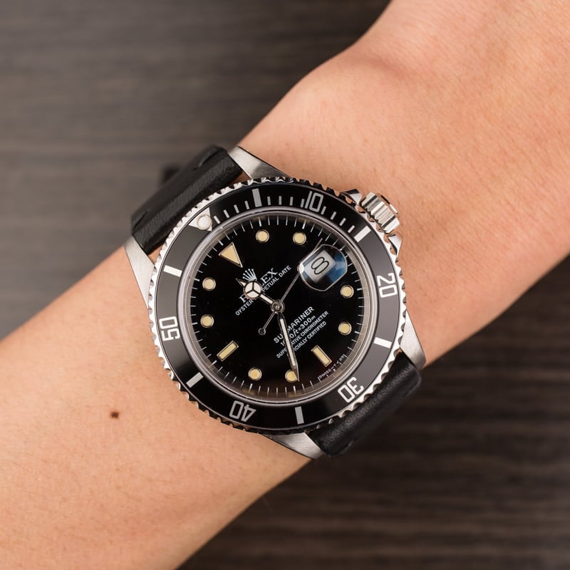 Rolex Submariner 168000 Black Tritium Dial