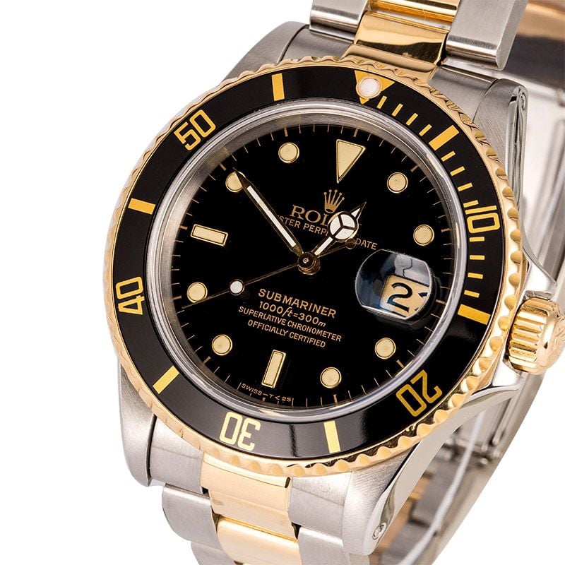 Men's Rolex Submariner 16803 Two-Tone Oyster