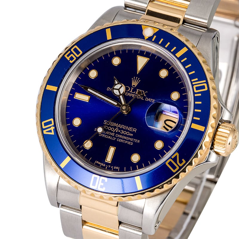 Rolex Submariner 16803 Blue Men's Watch