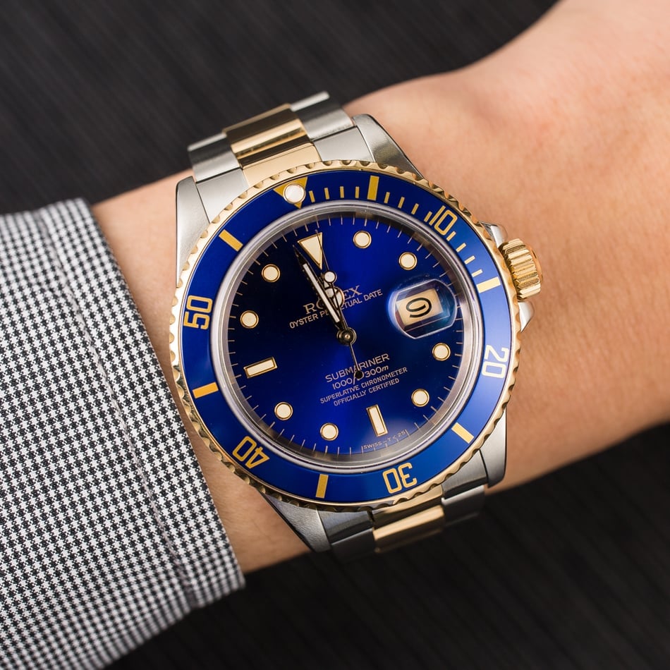 Rolex Submariner 16803 Blue Men's Watch