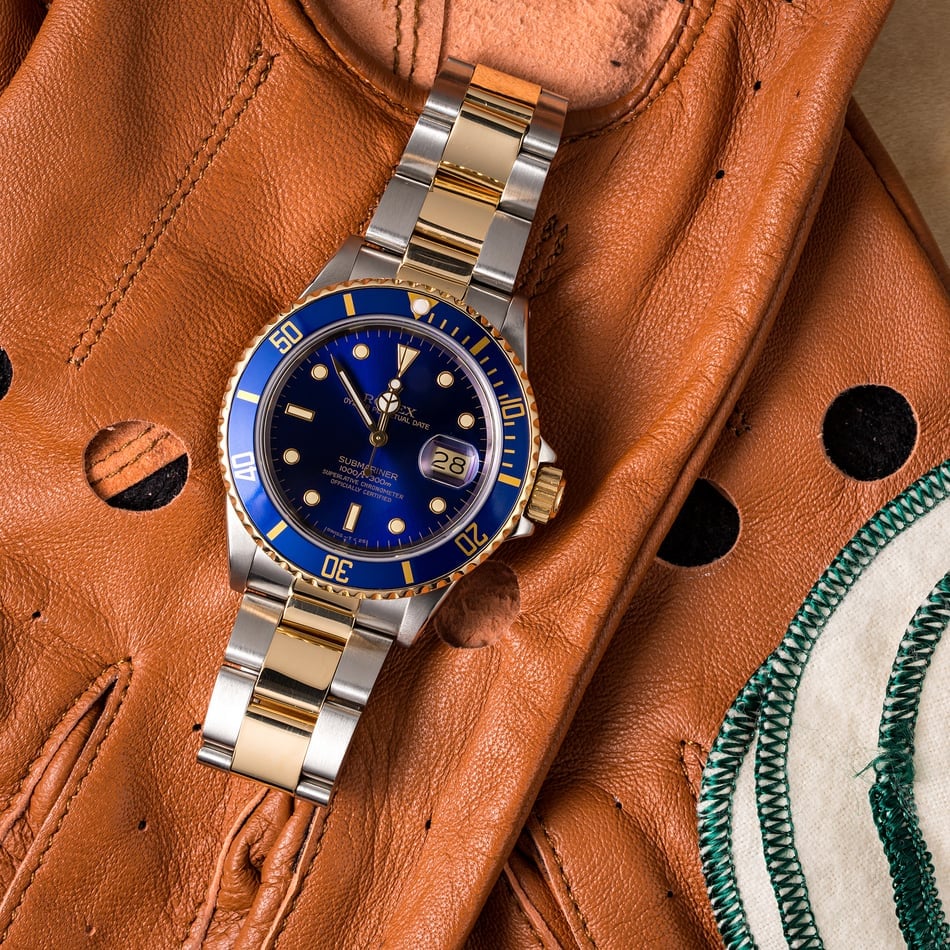 Rolex Submariner 16803 Blue Dial Two-Tone