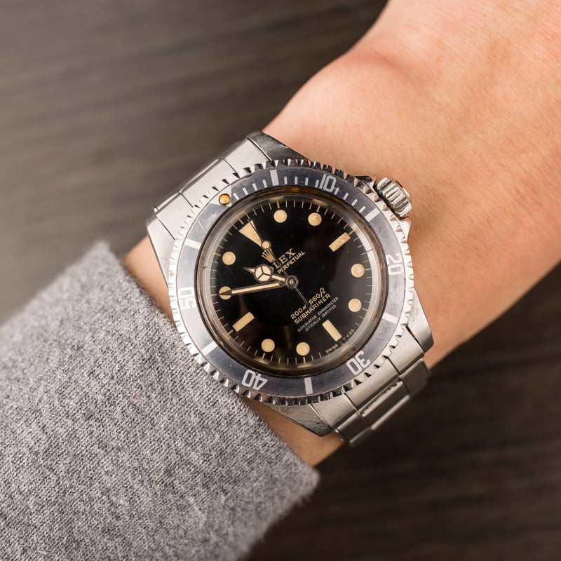 Vintage 1964 Rolex Submariner 5512 Glossy Gilt Dial