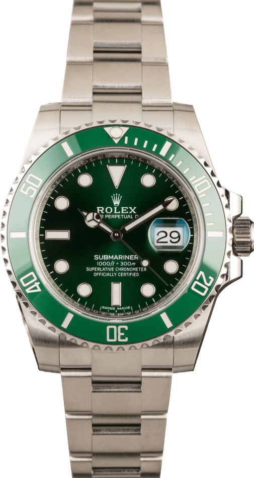 Rolex Hulk Jubilee 116610LV 904 L 3135 Movement