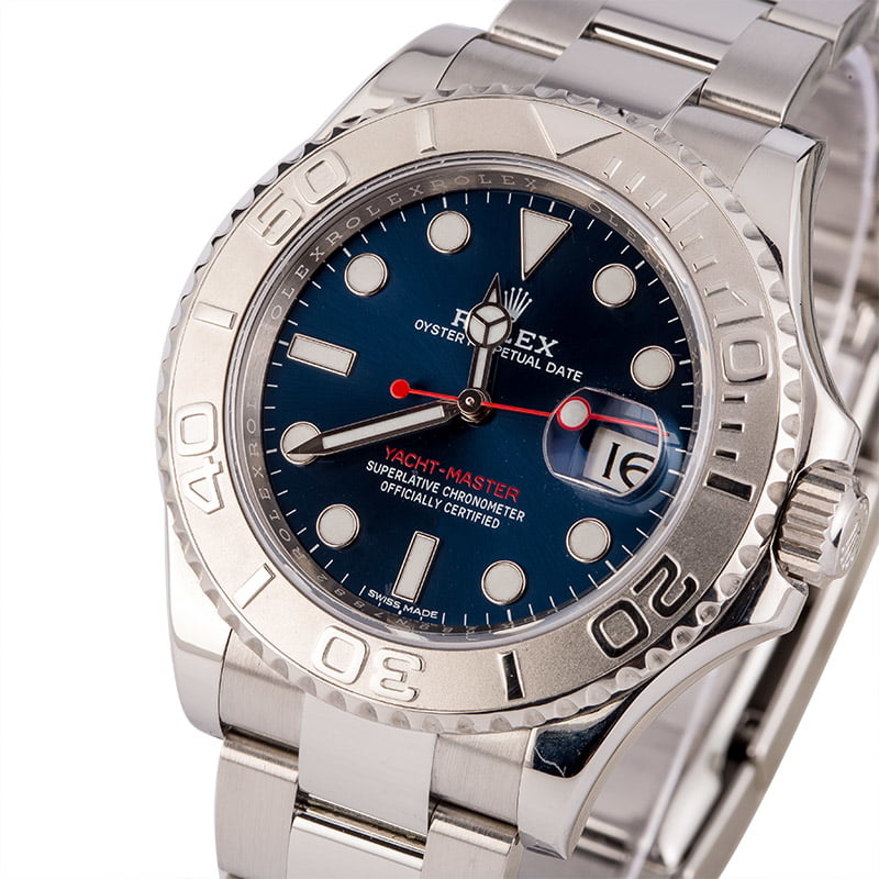 Pre-Owned Rolex Yacht-Master 116622 Platinum Timing Bezel