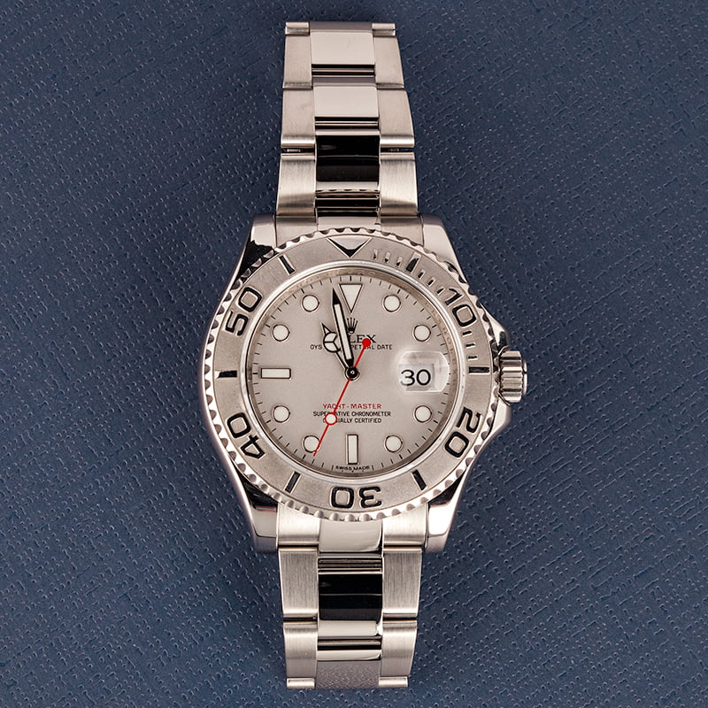 Used Rolex Yacht-Master 116622 Silver Dial