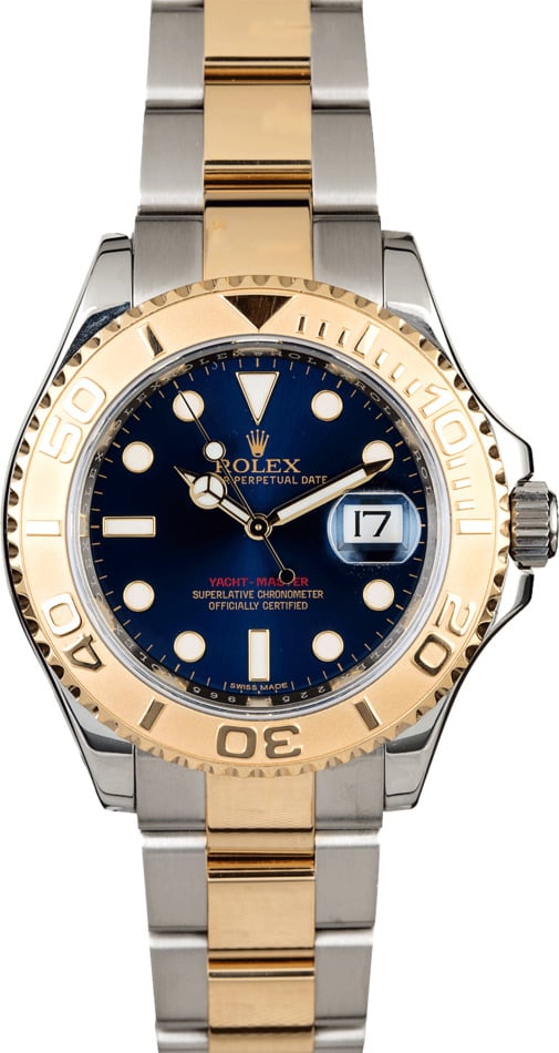 40mm Rolex Two-Tone Yachtmaster Blue Dial 16623 - YACHTMASTER - ROLEX