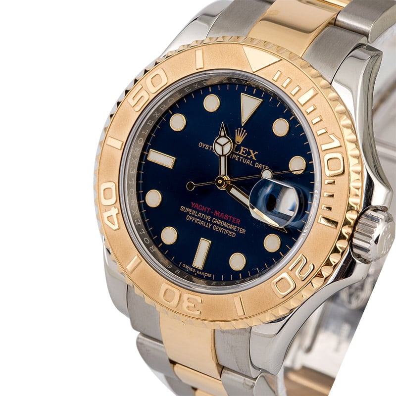 Men's Rolex Yacht-Master 16623 Blue Dial Two Tone Oyster