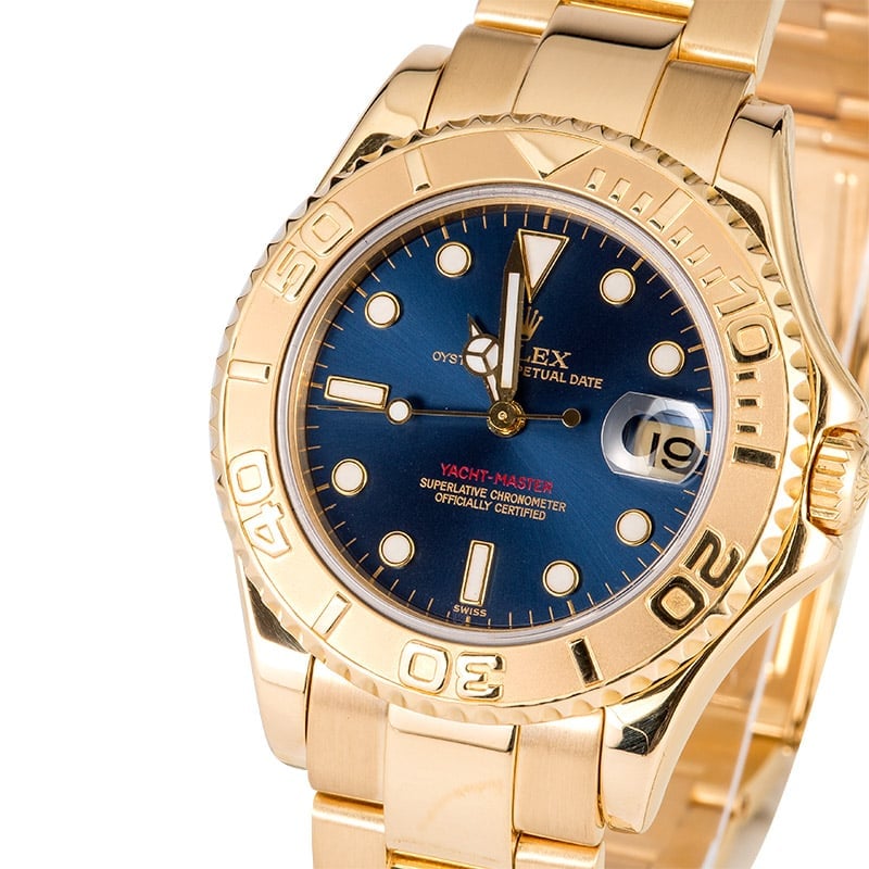 Rolex Yacht-Master 35 Mid-size 168628 Gold