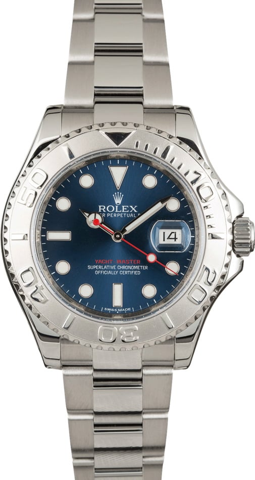 Pre-Owned Rolex Yacht-Master 116622 Blue Luminous Dial